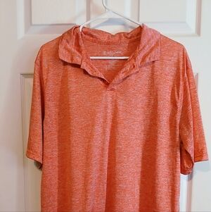Holloway Heathered Orange Polo Shirt